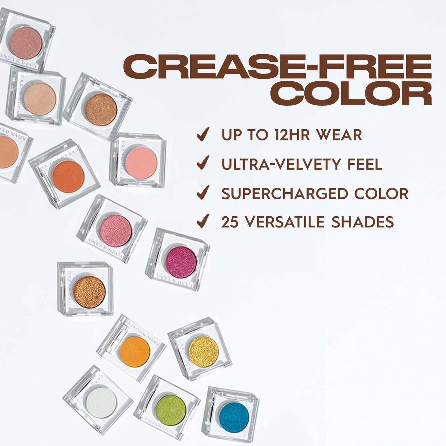 URBAN DECAY 24/7 Longwear Eyeshadow Single (Charged - Deep Blue Shimmer), High-Pigment Eye Shadow Compact, Smooth & Blendable Co
