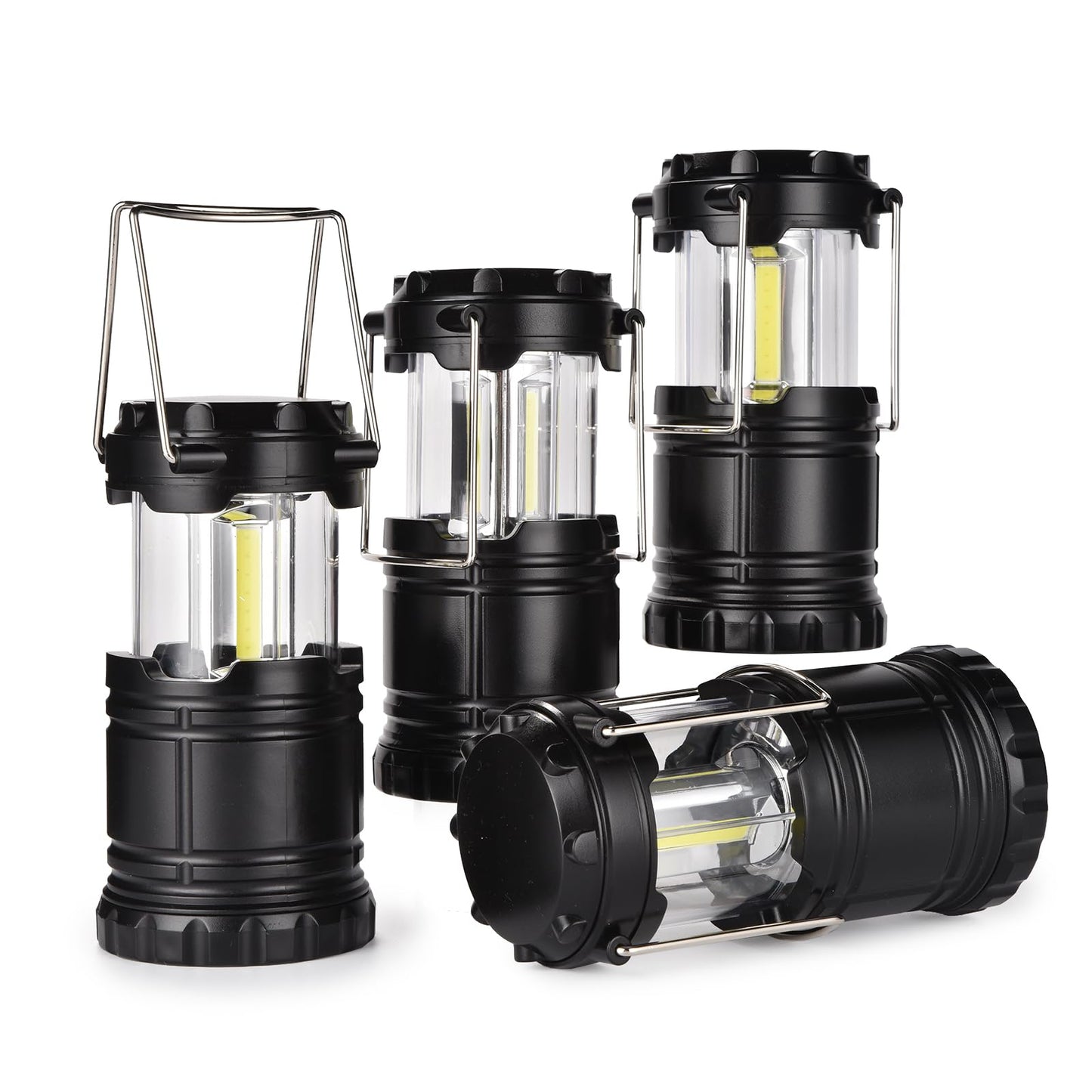 Kpkjoo Lantern Collapsible Camping Light, Super Bright Led, Battery Operated, Black, Model 5800, Ideal For Indoor & Outdoor Use