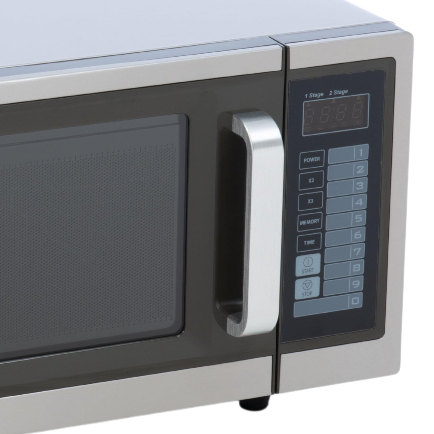 FSE Commercial Microwave with Digital Touch Pad Control, 1 Cubic Feet Interior, Stainless Steel, 1000 Watts, UL and NSF Approved