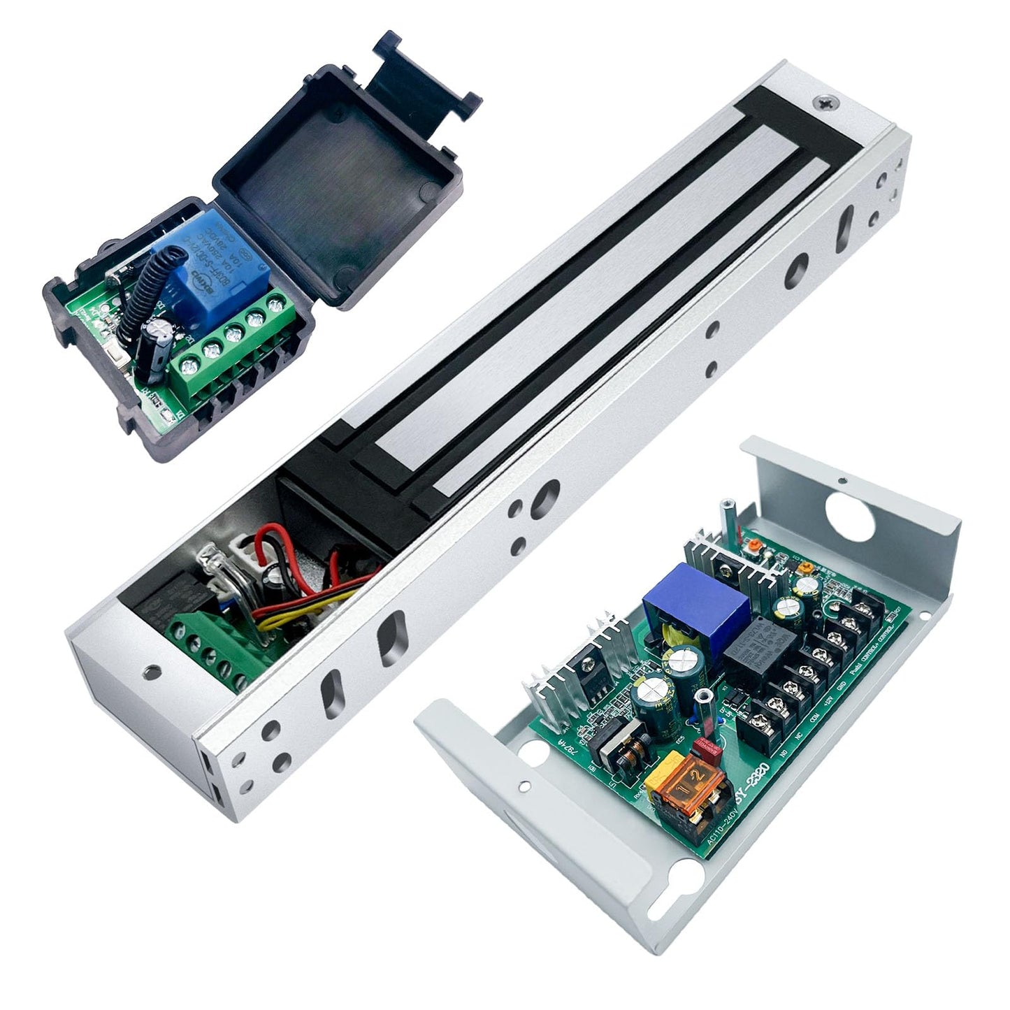 Magnetic Lock for Door - 600lb Electric Magnetic Door Lock Kit, Access Control System with 2 Remote Control