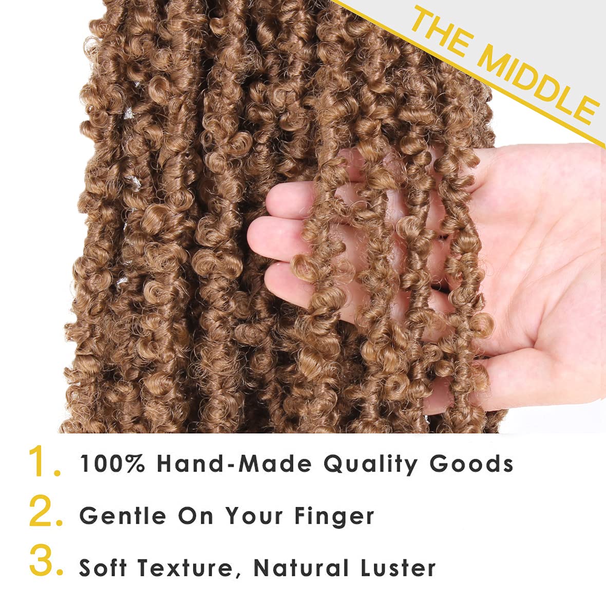 ZRQ Butterfly Locs Crochet Hair 24 Inch 6 Packs Pre-Twisted Distressed Locs Hair Messy Braids for Women #27