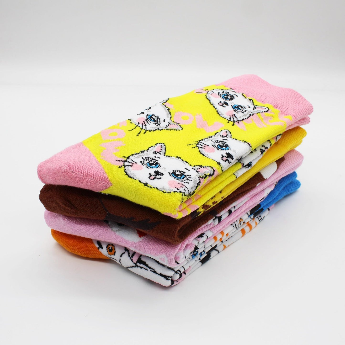 BLBJYPZX Cat Socks for Women Girls， Fun Novelty Cute Funky Cool Crazy Cute Silly Crew calf Cotton Socks, Womens Gift