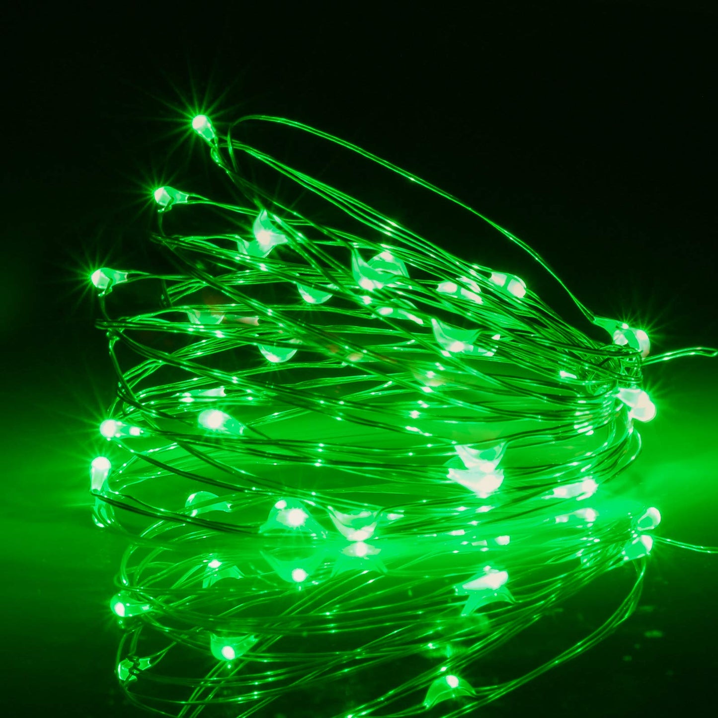 XINKAITE LED String Lights, Waterproof Fairy Lights for Indoor & Outdoor, 10FT Green
