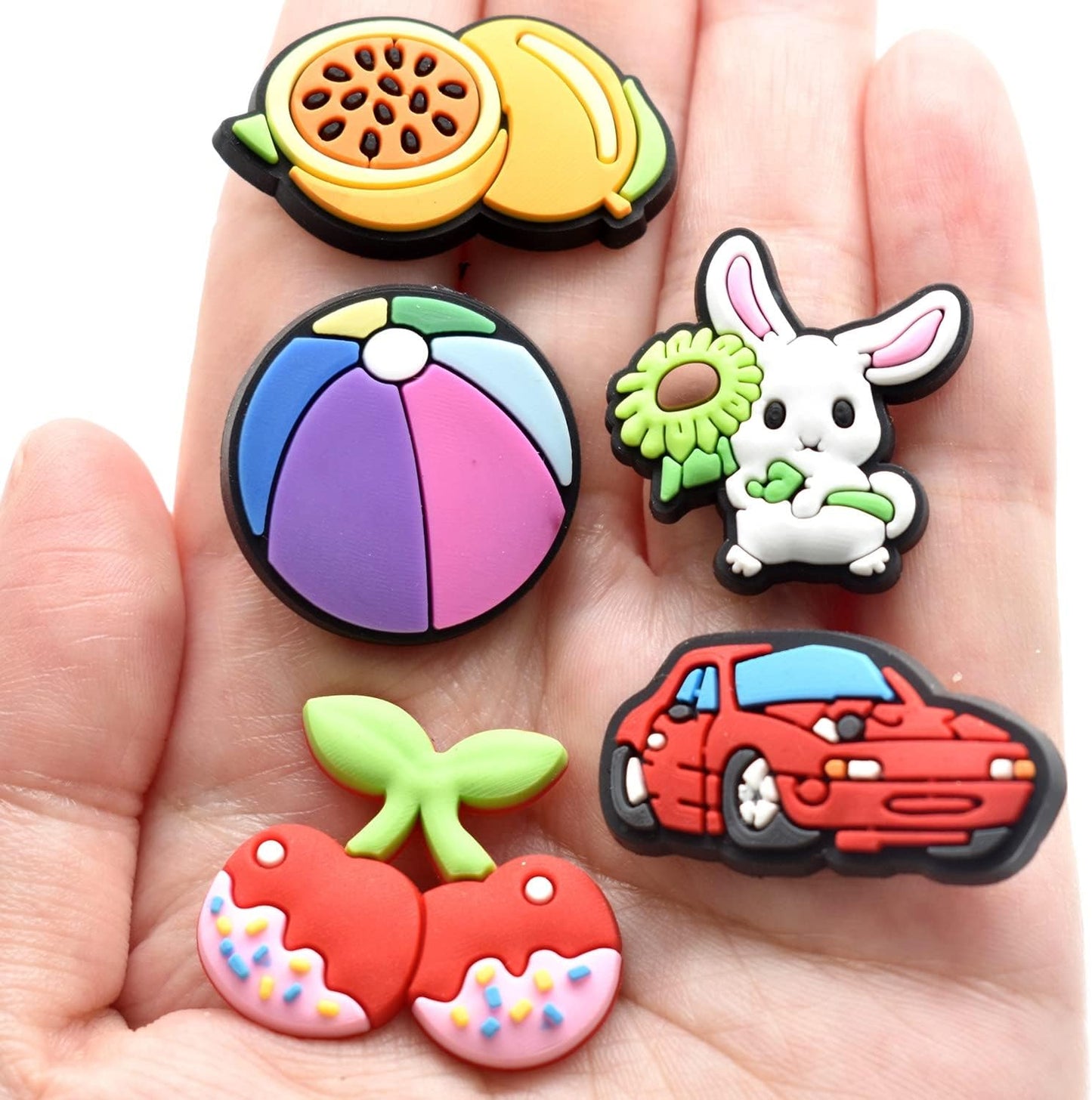 Papacharms Lot Random Different Decorative Pencil Toppers 40Pack Cute Cool Pencil Charms Clips Bulk PVC Pen Topper for School Prize Classroom Reward Student Gifts