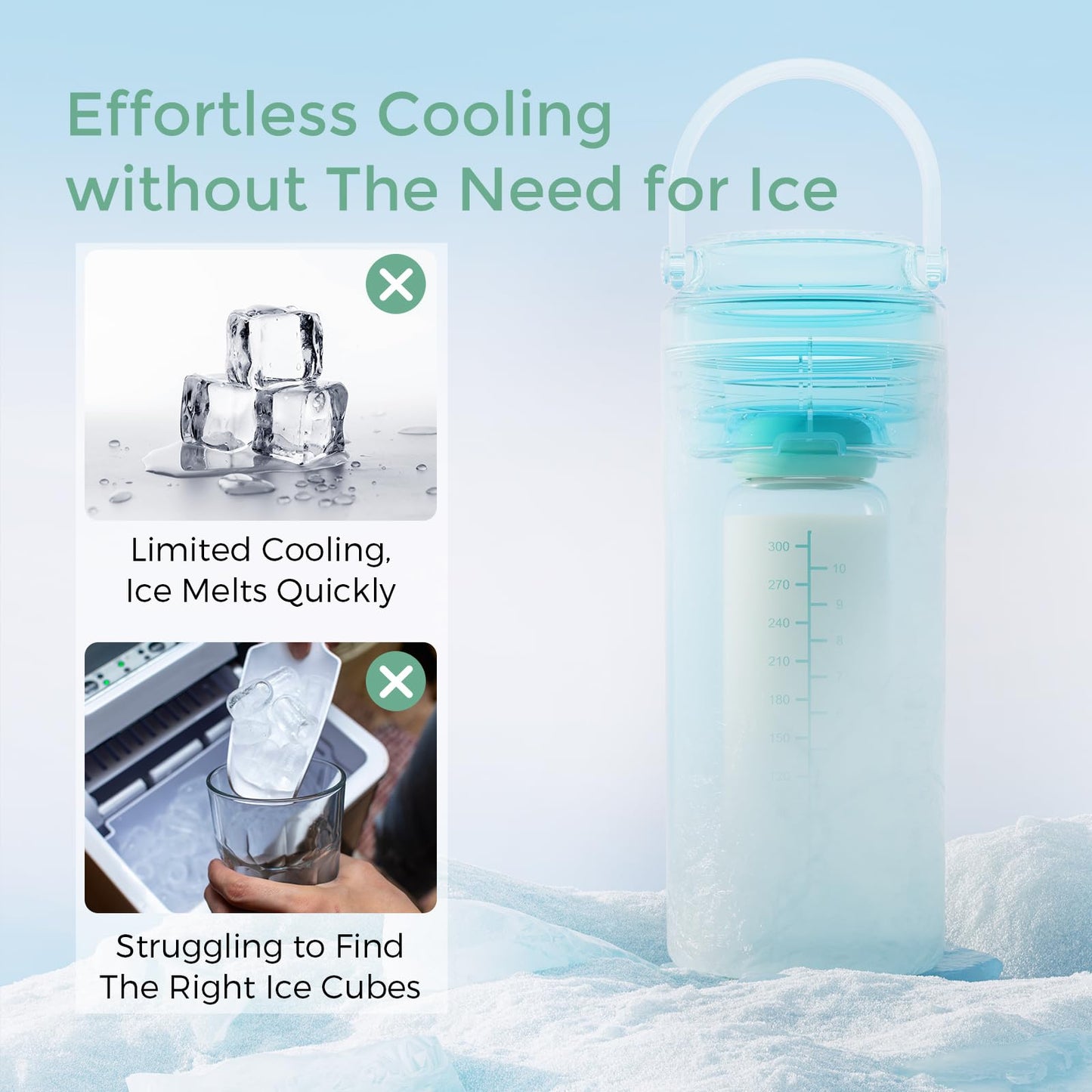 Momcozy Portable Breast Milk Cooler for Travel, 24H Ice-Free Cooling Breastmilk Storage Bottles Container, 12oz Leak Proof Outdoor Small Freezer, Baby Breastfeeding Essential Gift for New Moms