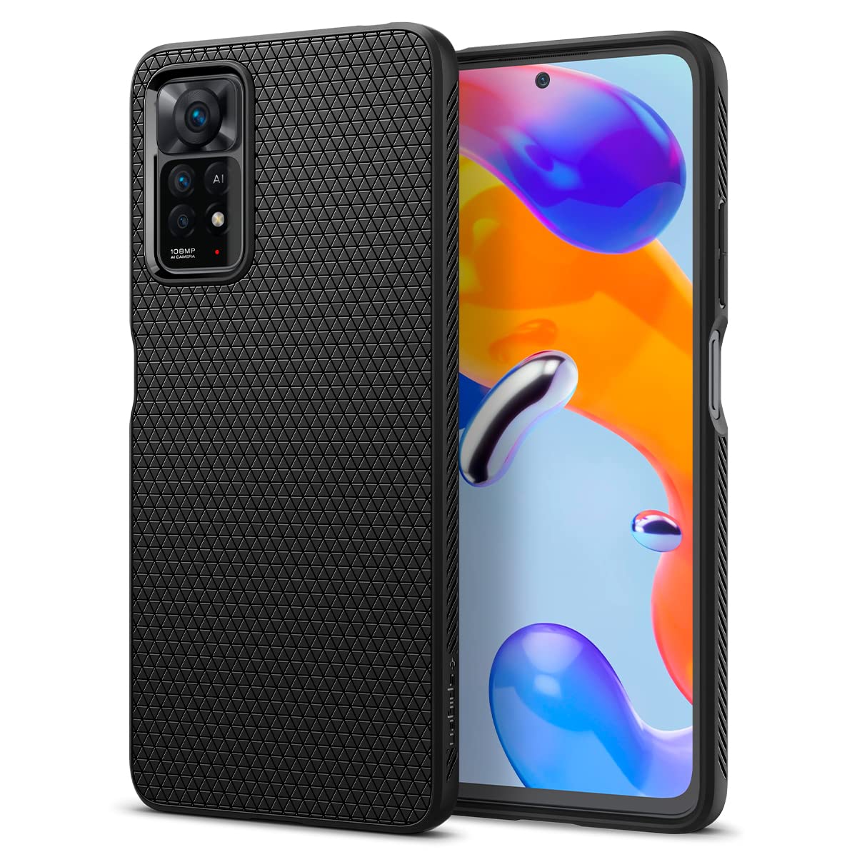 Spigen Liquid Air Designed For Redmi Note 11 Pro Case (Liquid Air) - Matte Black