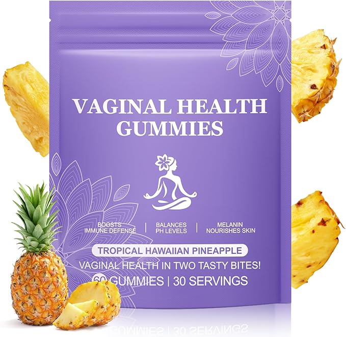 Feminine PH Balance Gummies for Women - Vital Feminine Natural Hawaiian Pineapple Probiotics Gummies for Women’s Health & Wellness - Immune Support - Vegan, Gluten-Free - 30 Servings