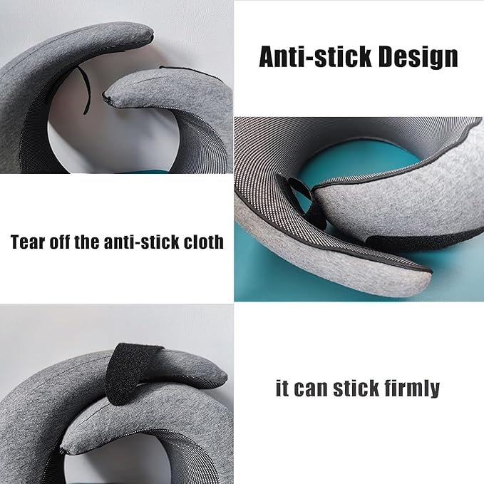 Travel Neck Pillow, Memory Foam Airplane Travel Pillow, 360 Degree Comfort and Breathability, Washable Modal Cover,Stowable U-Shaped Pillow