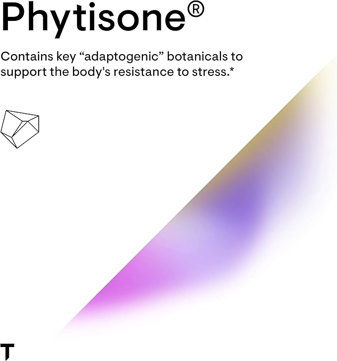 THORNE Stress Balance (Formerly Phytisone) - Adrenal Support Supplement with Vitamin C & Ashwagandha - Dairy-Free Health Support* - 60 Capsules - 30 Servings