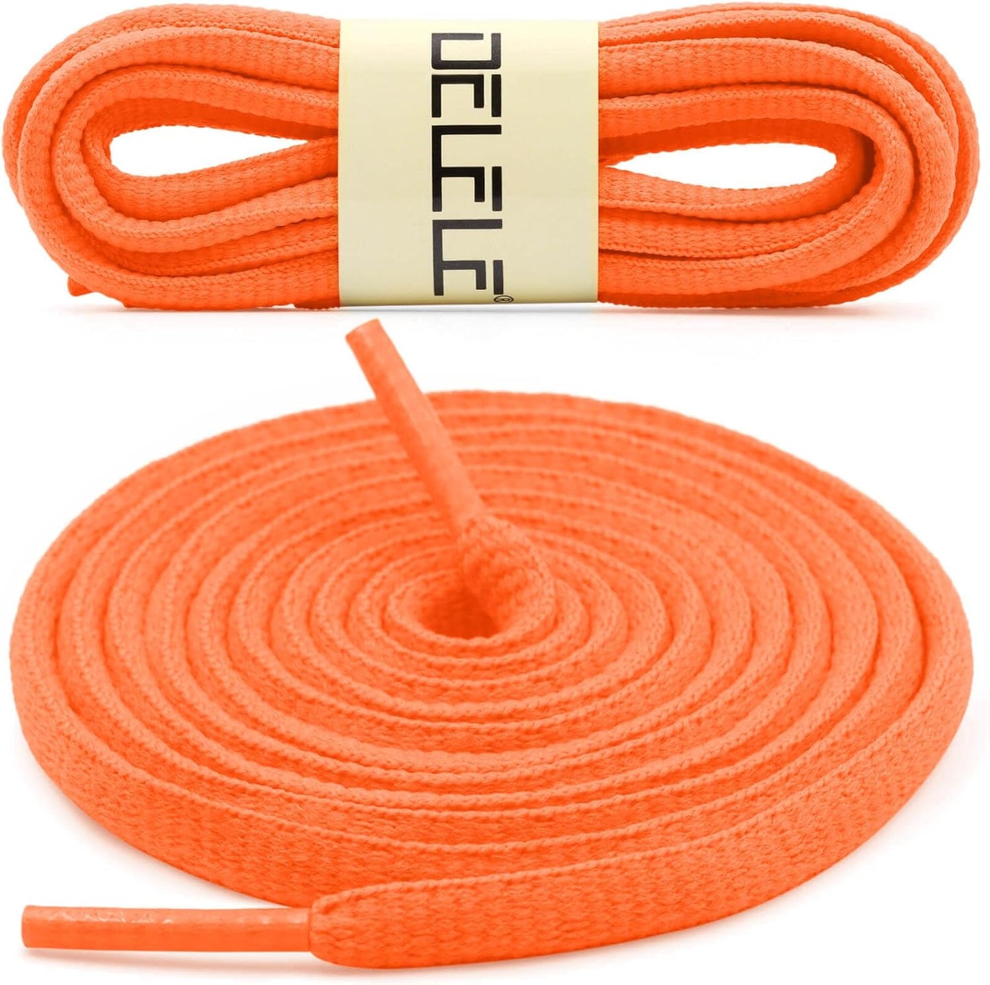 DELELE 2Pair Oval Shoes laces 42 Colors Half Round 1/4" Athletic ShoeLaces for Sport/Running Shoes Shoe Strings