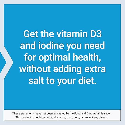 Life Extension Vitamin D3 125 mcg (5000 IU) with Sea-Iodine For Bone, Brain & Thyroid Support – Gluten-Free, Once Daily, Non-GMO – 60 Capsules