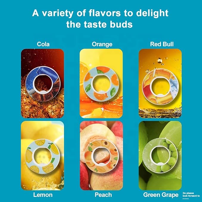 Water Bottle with Flavor Pods 21.9 Oz/650ml Fruit Fragrance Water Bottle Recyclable Sports Air Water Cup Scented Pods for Outdoor (Black 650ML)