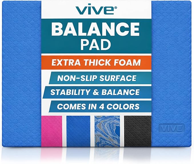 Vive Balance Pad - Foam Large Yoga Mat Trainer for Physical Therapy, Stability Workout, Knee and Ankle Exercise, Strength ...
