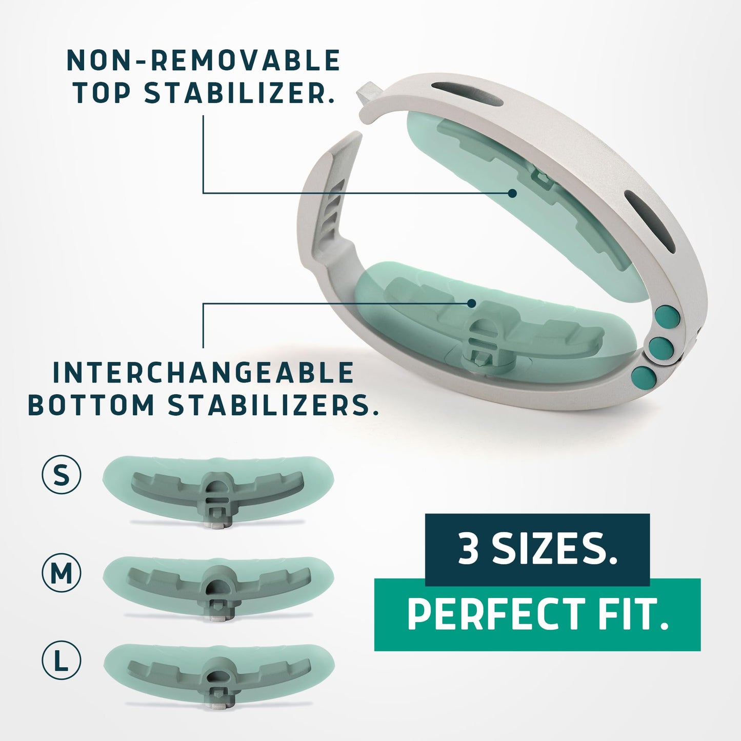 LUNDERG Confidence Clamp - The Original Incontinence Clamp for Men with 3 Removable Top Pads (S, M & L) for Reliable Control and Everyday Confidence - Male Incontinence Products