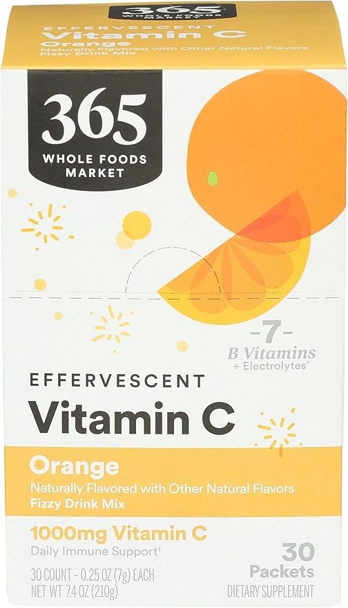 365 by Whole Foods Market, Effervescent C Powder Orange, 30 Count