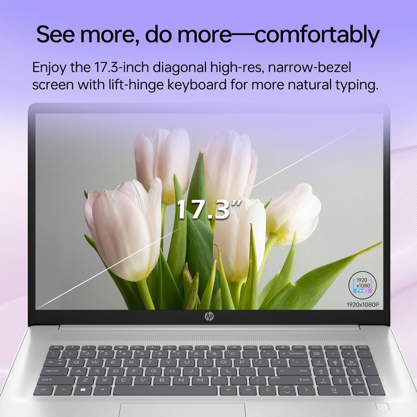 Hp Essential Laptop, 17.3 Fhd Display, Intel Core I5-1334U, 32Gb Ram, 2Tb Pcie M.2 Ssd, Wi-Fi 6, Webcam, Backlit Keyboard, Windo