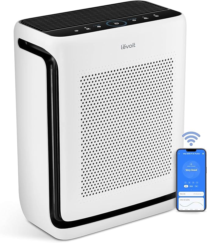LEVOIT Air Purifiers for Home Large Room Up to 1875 Ft² with Washable Pre-Filter, AHAM VERIFIDE, Air Quality Monitor, HEPA...