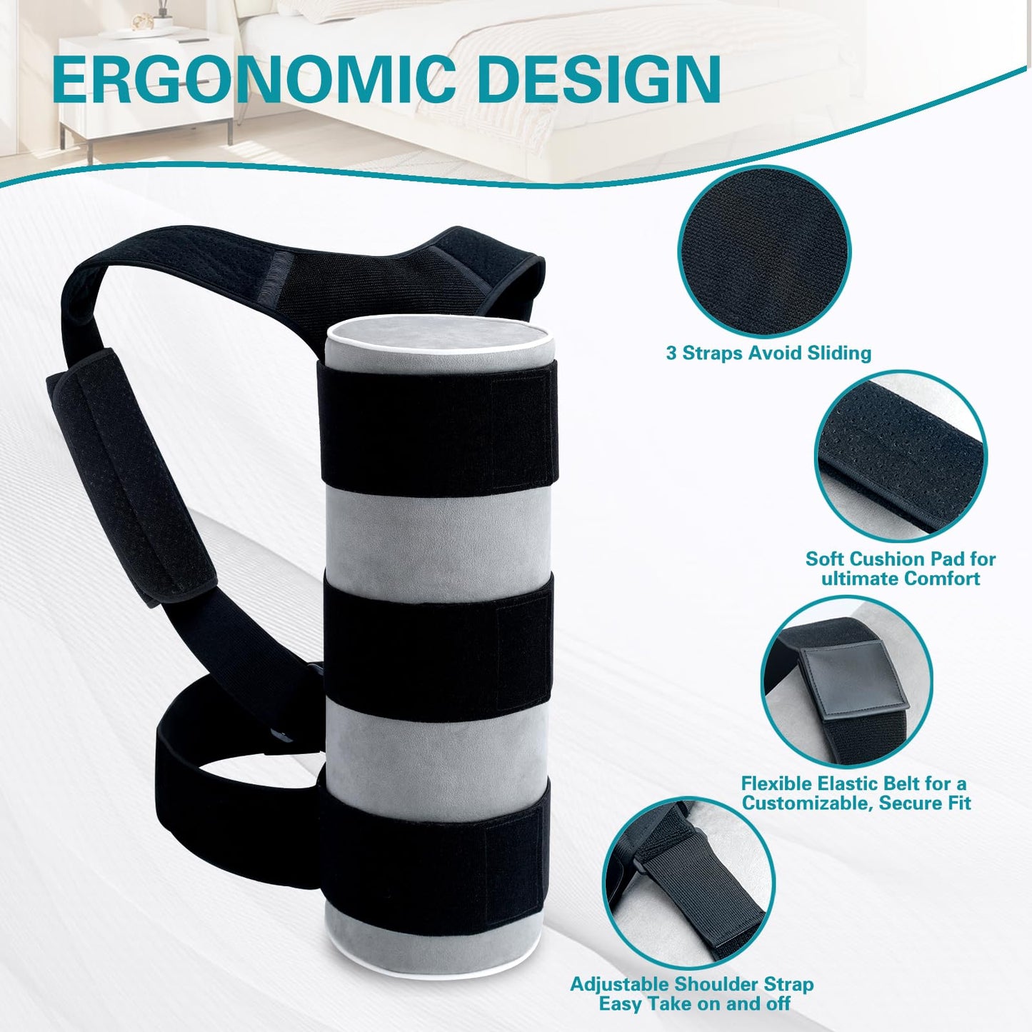 Side Sleep Trainer for Positional Sleep Apnea - Anti Snoring Device to Prevent Back Sleeping, Sleep Positioner for Snore Relief & Better Breathing | Lightweight, Comfortable & Effective Backpack