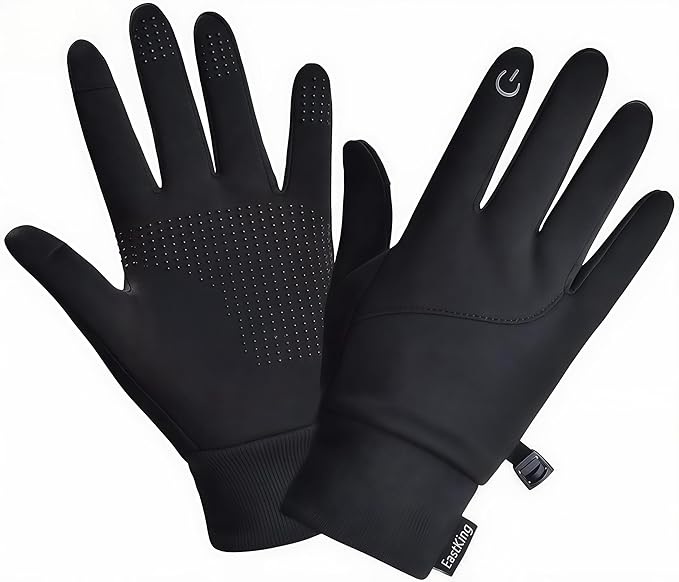 EastKing Lightweight Winter Gloves for Men Women, Warm Water Resistant Touch Screen Gloves for Walking,Riding,Cycling,Runn...