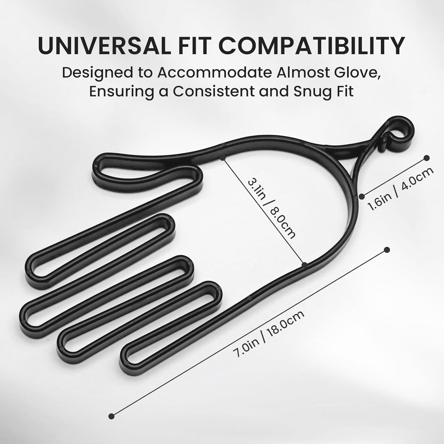 FINGER TEN Golf Gloves Stretcher Holder Hanger Keeper Dryer Shaper Tool Accessories Durable Glove Support Frame Guardian Hook to Bag Gifts for Men Women Golfer