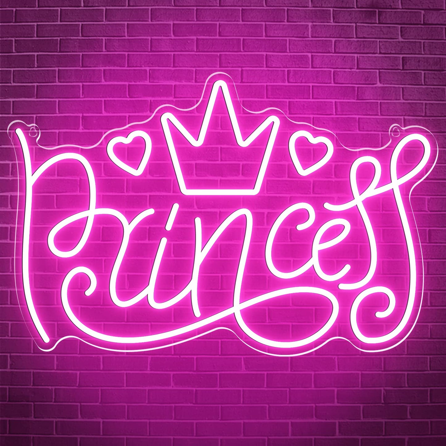 Princess Neon Signs For Wall Decor  Large Led Lights Sign Unique Art Ornaments With Switch  Chirstmas Birthday Party Decoration  Gift For Girl Boys.