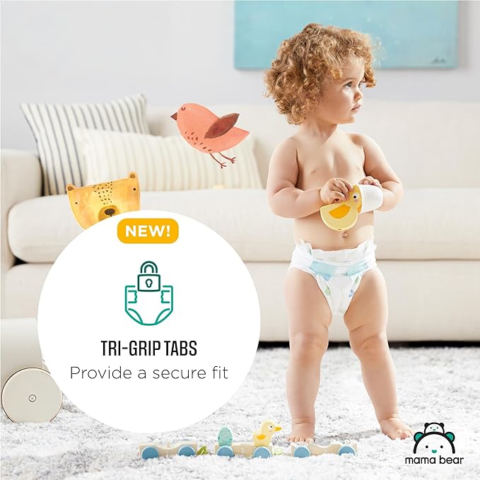 Amazon Brand - Mama Bear Gentle Touch Diapers, Size 2, 46 Count