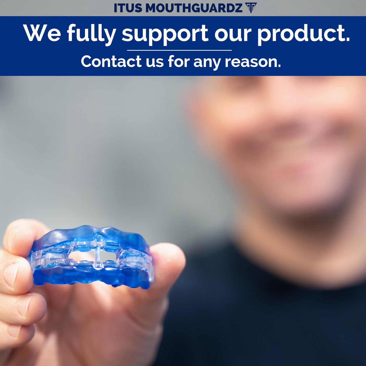 SilentZPro (BlueTech)– USA Designed & FDA-Cleared Anti Snoring Mouthguard – Fully Adjustable Anti Snore Mouthpiece with Patented Design for a Silent Night`s Sleep, Medium