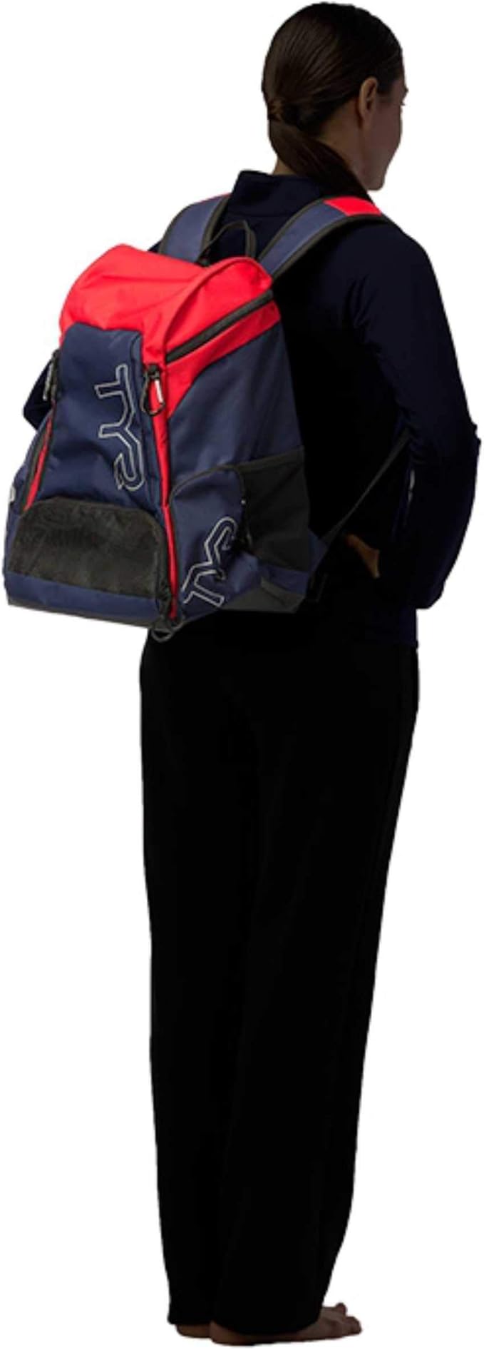 TYR Alliance Backpack, Black/Gold, 45 Liter