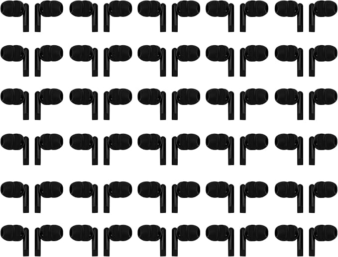 QIDAIZUOEN 100 Packs Earbuds Bulk Classroom Headphones Wired in Ear Disposable Student Black Earphones Individually Wrappe...