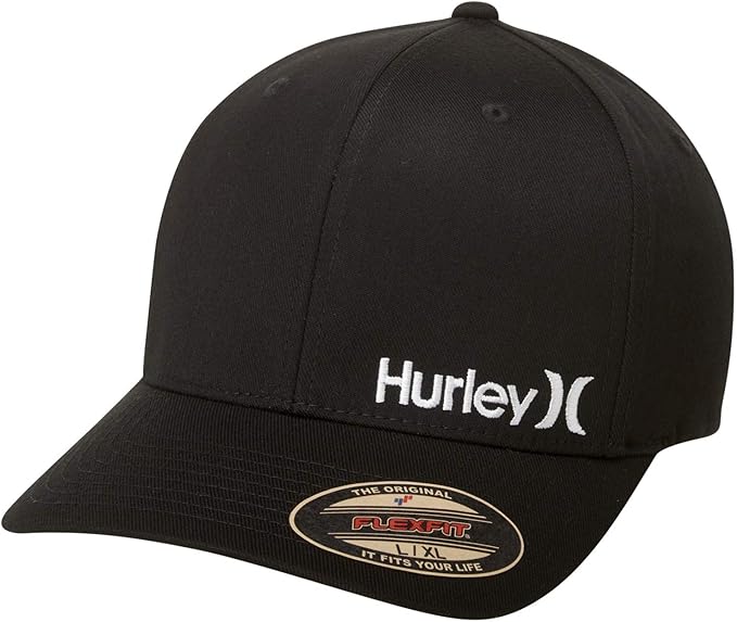 Hurley mens One & Only Corp Flexfit Perma Curve Bill Baseball Hat