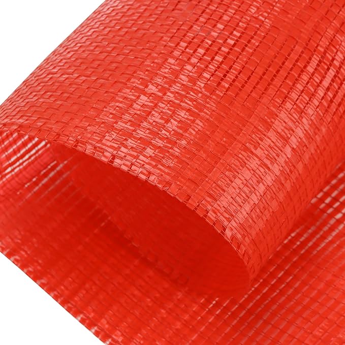100 Pack 15.7" x 27.5" Large Mesh Onion Bags, Reusable Drawstring Fresh Produce Storage Bags for Potatoes, Citrus, Crawfish, Corn