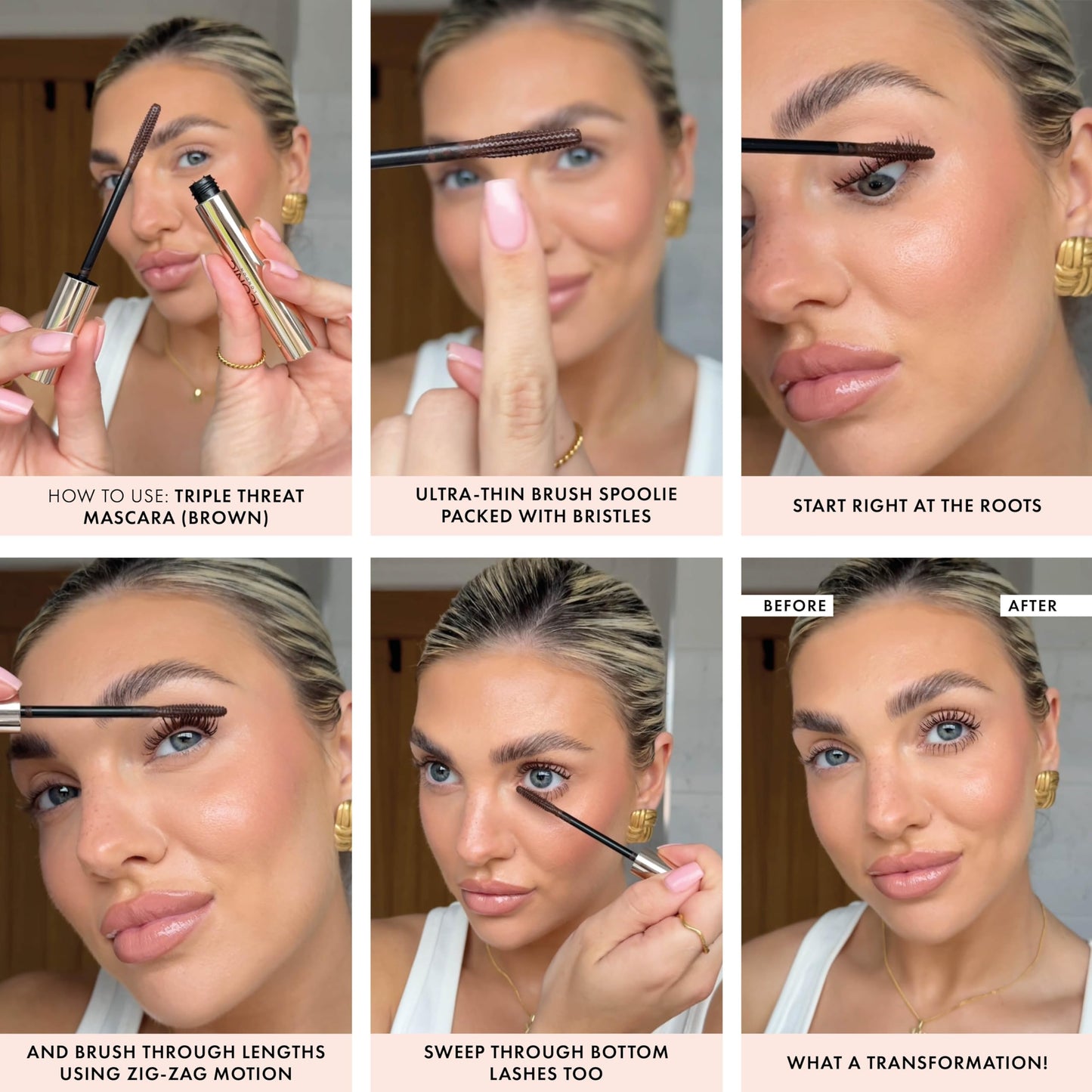 ICONIC LONDON Triple Threat Mascara | Volumizing, Lengthening + Lifting Mascara for Stunning Lashes, Cruelty-Free, Vegan Makeup,
