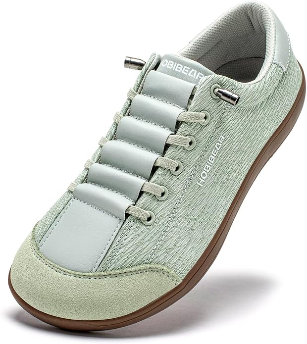 HOBIBEAR Barefoot Shoes Mesh Lightweight Wide Toe Box Zero Drop Slip-on Shoes for Women