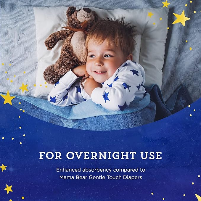 Amazon Brand - Mama Bear Overnight Diapers, Size 3, 88 Count