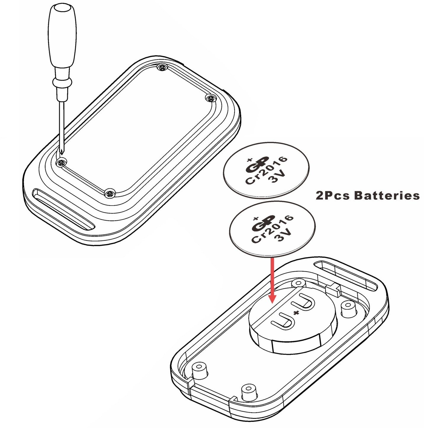 RF Wireless Gate Door Opener Remote Control Transmitter 433.92MHz Replacement for UHPPOTE (3 Pack)