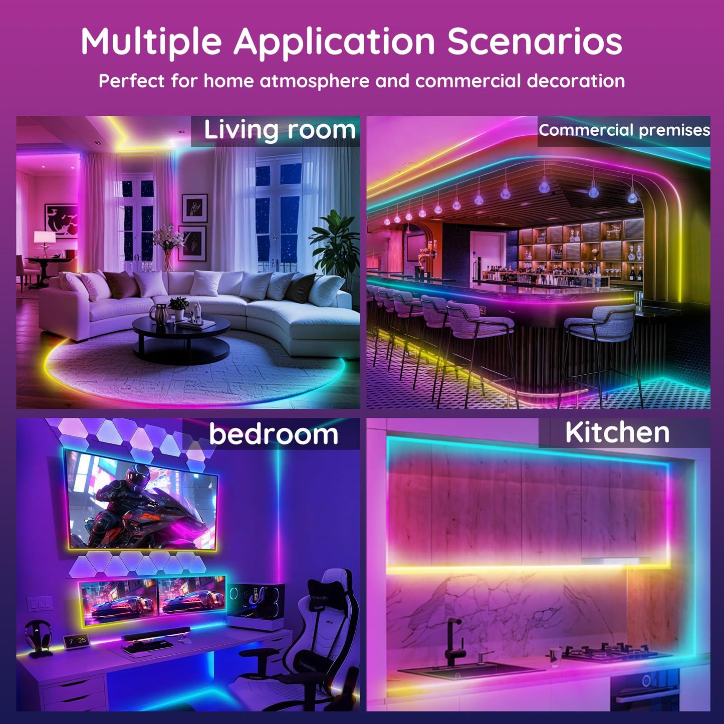 20Ft Neon Rope Lights Flexible Led Rope Lights Control With App/Remote Multiple Modes Rope Lights Ip65 Outdoor Rgb Led Neon Lights Waterproof Music Sync Gaming Led Neon Light Strip For Bedroom Decor