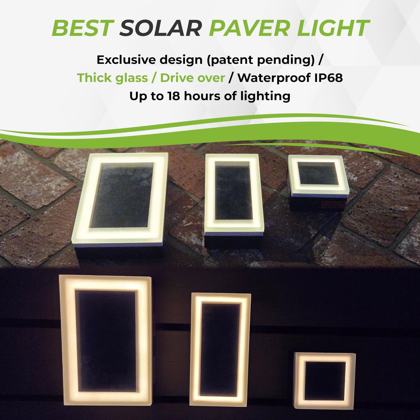 Lumengy Solar Paver Light 4?4 Inch (3.93 X 3.93)  Up To 12 Hours Continues Lighting  Stainless Steel  Glare-Free Lighting For Driveways & Garden  2700K Warm White  Waterproof & Drive-Over Rated. Ver 2