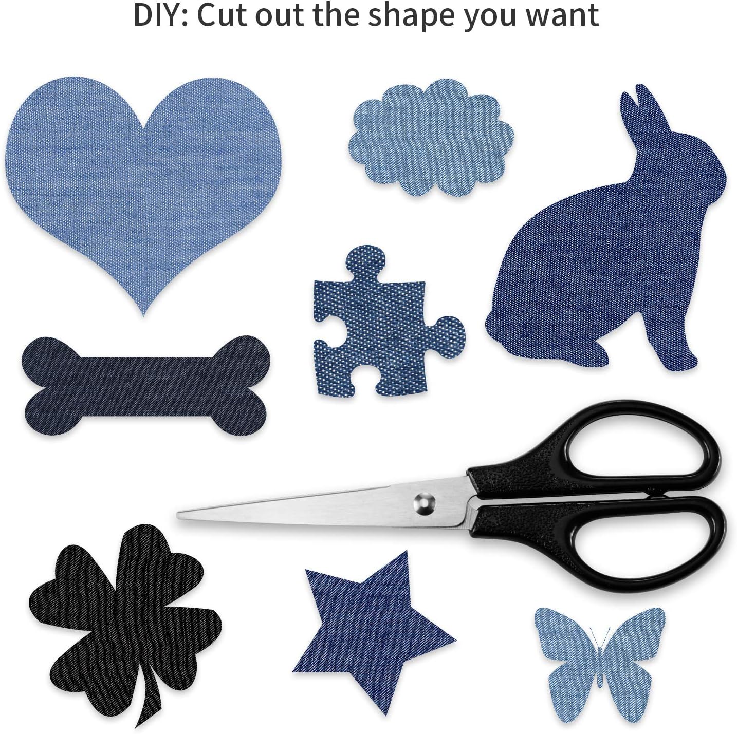 30 Pieces Iron on Patches for Clothing Repair Fabric Patches Iron on for Denim Jean Repair Patch Decorating Kit Repair Canvas Fabric for Puffer Down Jacket (Vivid Colors)