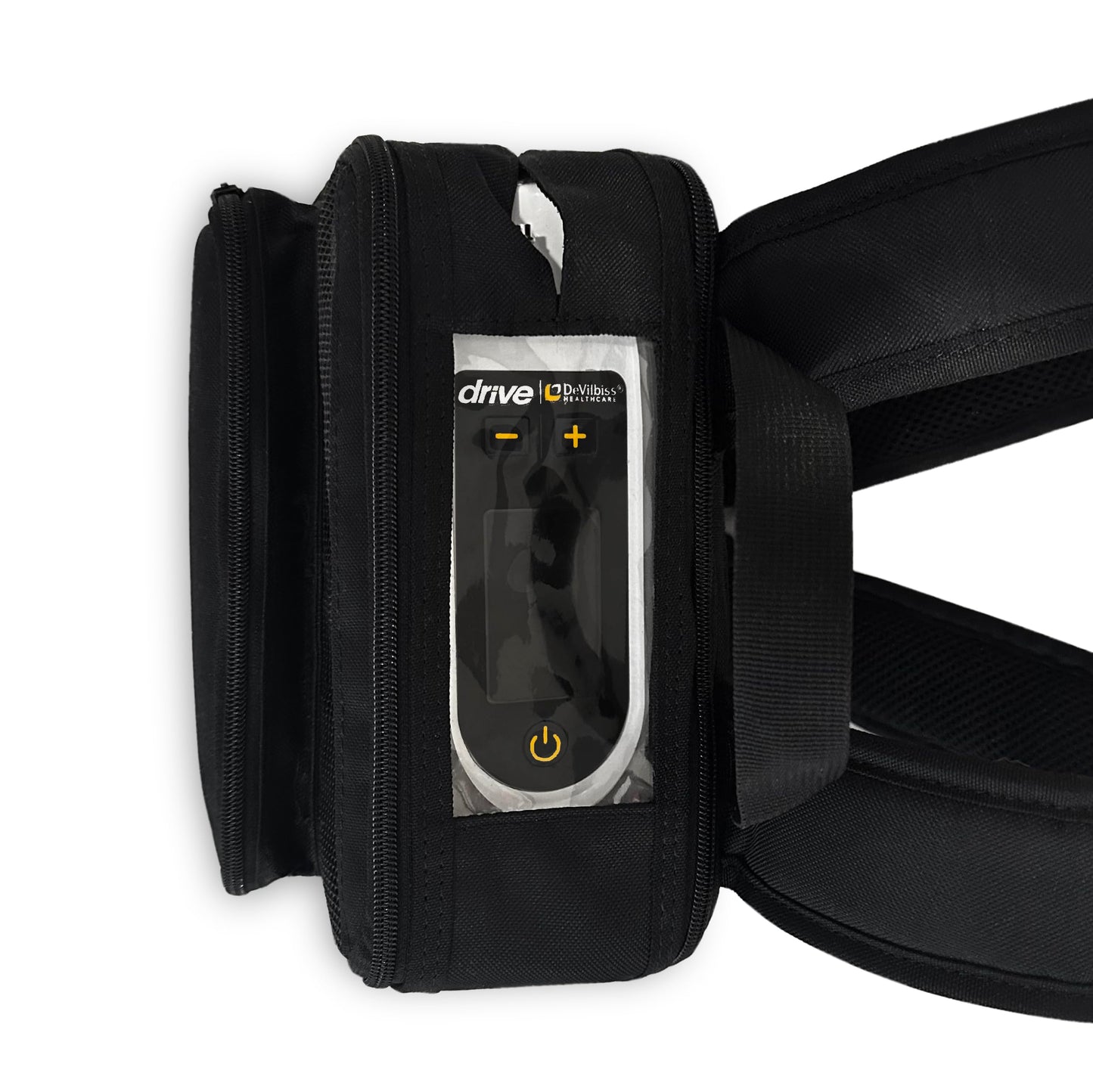 O2TOTES Lightweight Backpack Compatible with Drive DeVilbiss iGo2 POC Custom Fit Carrier with Storage Pockets & Large Bottom Compartment for Extra Batteries, Accessories