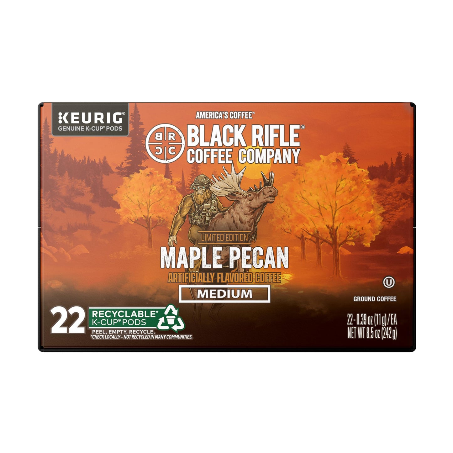 Black  Coffee Company Maple Pecan - 22 Count