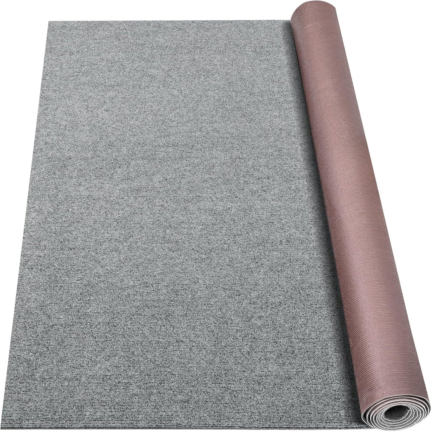 Marine Carpet,6 FT x 14 FT Smoke Gray Indoor Outdoor Carpet 0.2" Thick Boat Carpet with Water-Proof TPE Backing, Non-Slide Outdoor Marine Carpet Roll for Home, Patio, Porch, Deck