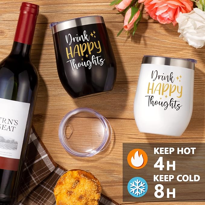 Birthday Gifts for Women Men - Inspirational Gifts For Women, Best Friend, Graduation, Wine Lovers, Mothers Day Gifts For Mom - Insulated Wine Tote Bag Wine Carrier with Tumblers and Wine Accessories