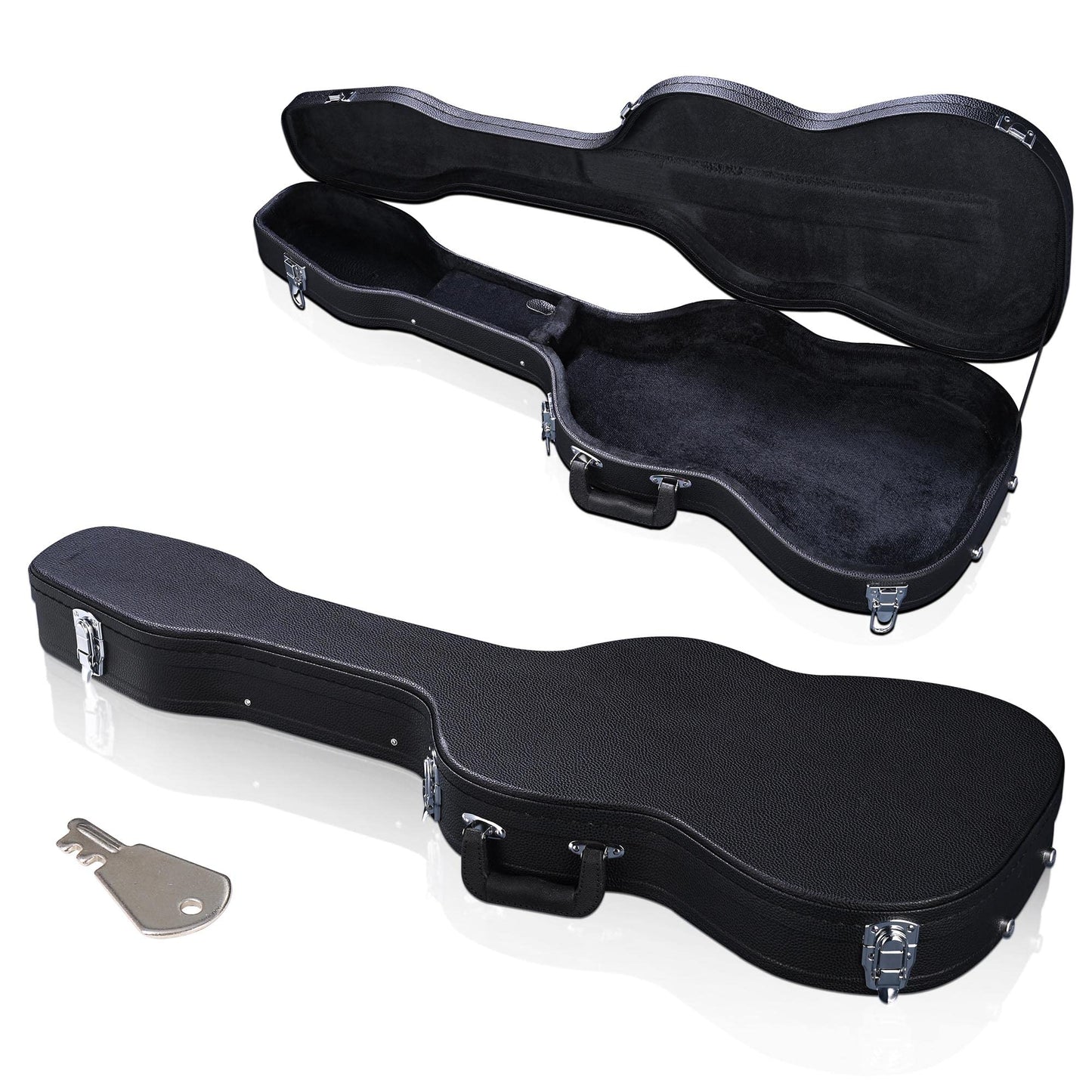 Aw Electric Guitar Hard Case For Stratocaster St Style Electric Guitar Wooden Hard Shell Lockable For Right Hand