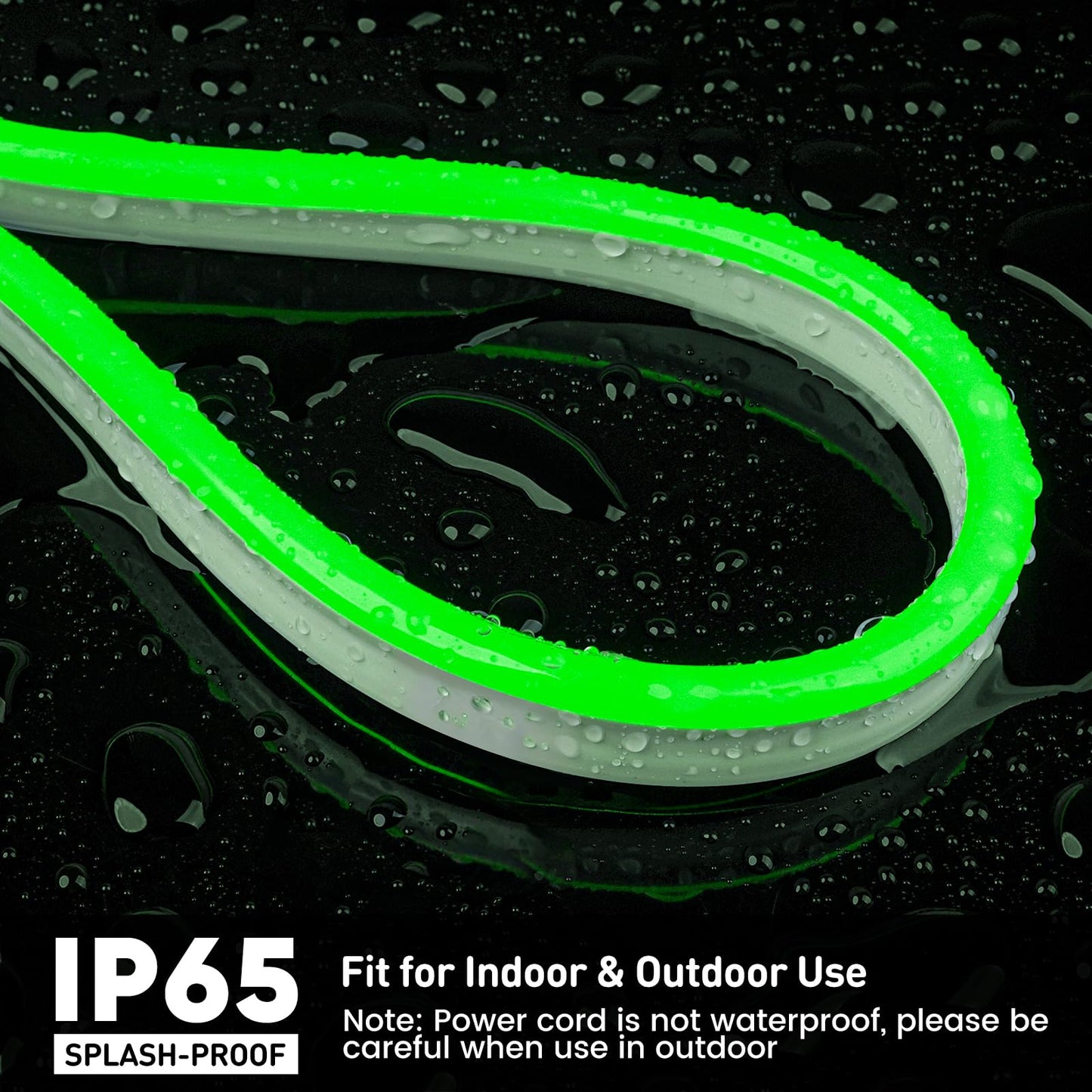 Gzbtech Flexible Led Neon Rope Lights 33Ft Ac 110-120V Waterproof Strip Light  120 Leds/M Cuttable Connectable Neon Lighting For Indoor Outdoor Home Decor/Commercial Building Use-Green 10M
