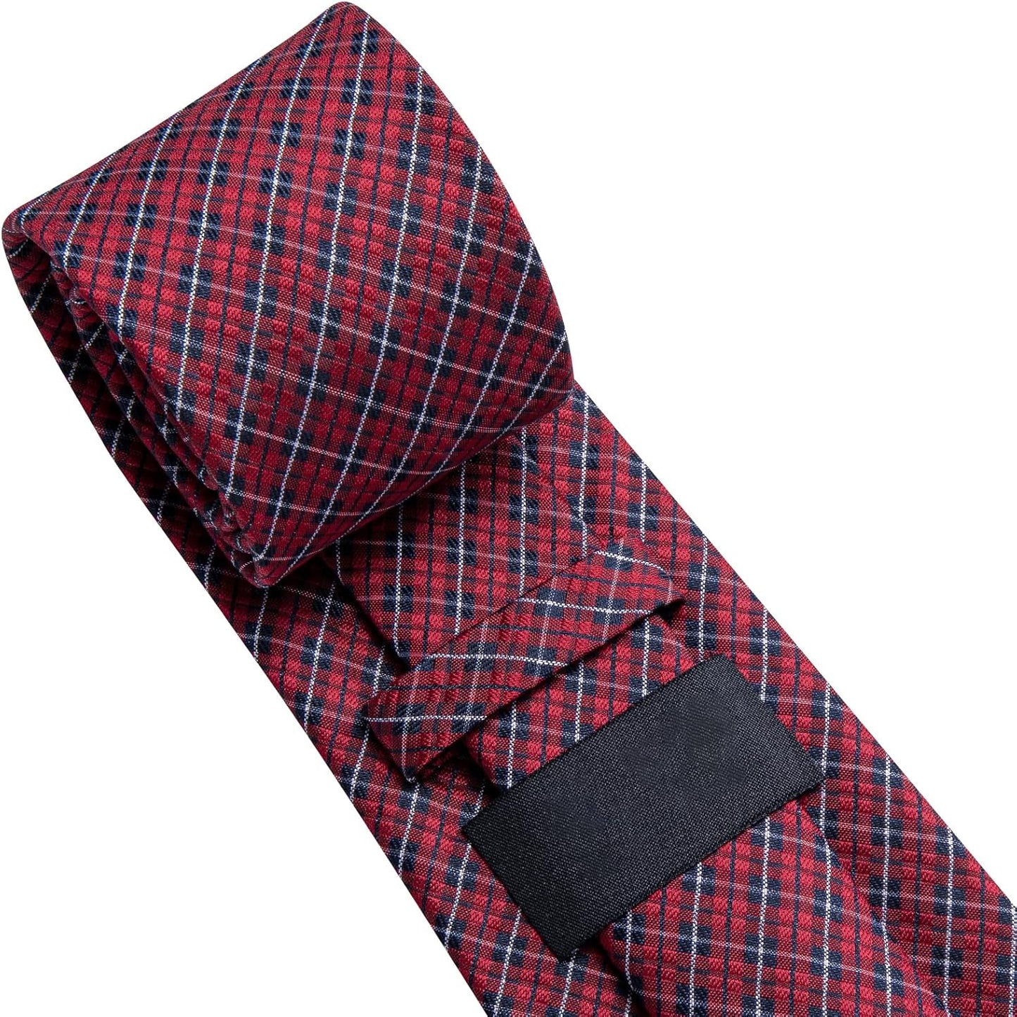 Dubulle Mens Paisley Striped Tie WOVEN Necktie for Men and Handkerchief Cufflinks Set Wedding Formal Business