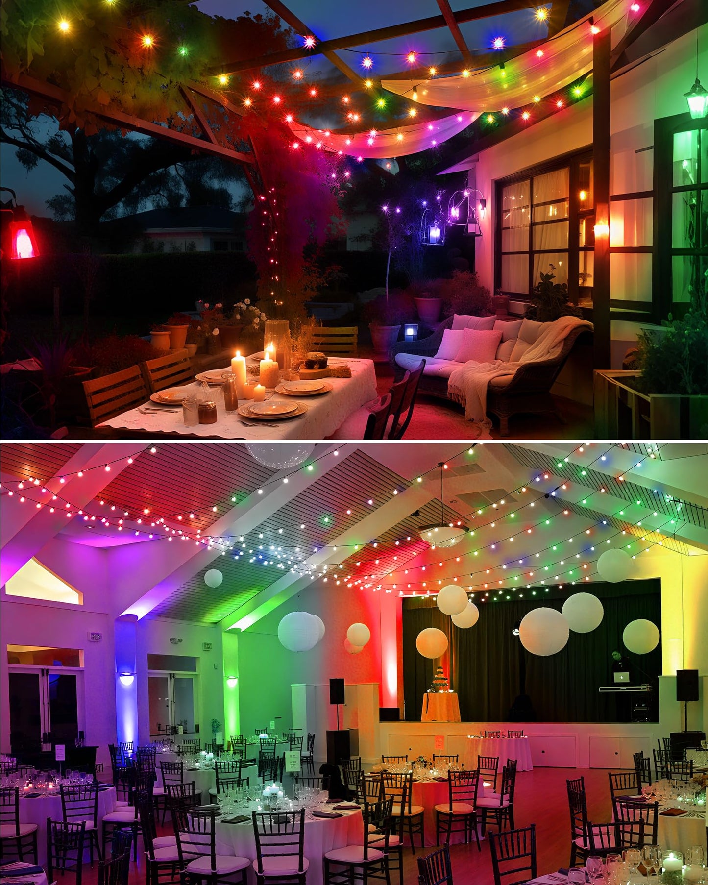 C7 Led Green Candle Light Bulbs  0.6W Equivalent 7Watt E12 Base Bulb  Festival Decoration For Indoor&Outdoor Decor  Christmas  Party  Home Lighting  Nightlight  Holiday Lighting  Non-Dimmable  6 Pack
