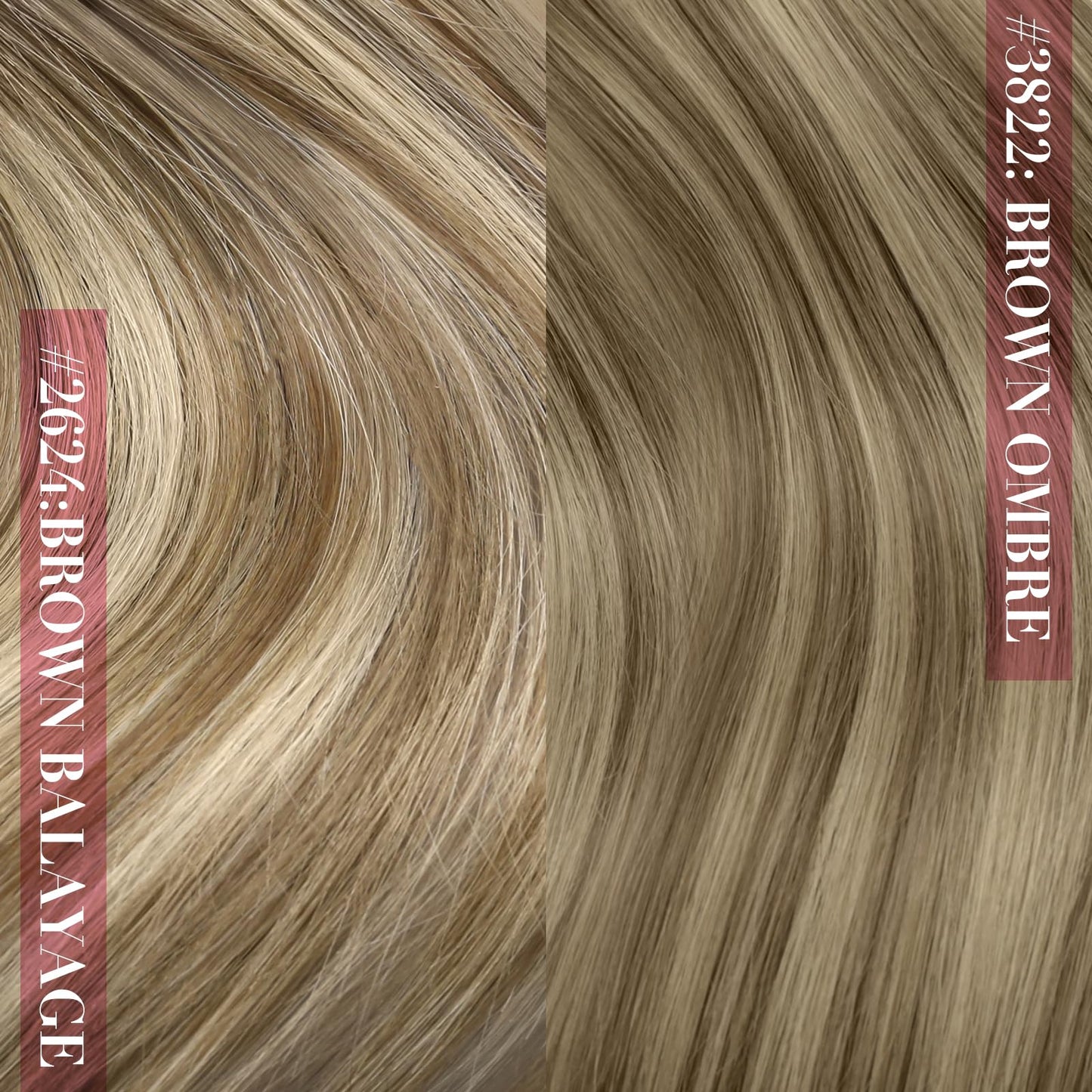 YoungSee Clip on Hair Extensions Brown Ombre Clip in Real Hair Extensions Dark Brown Ombre Light Brown with Blonde Remy Human Ha