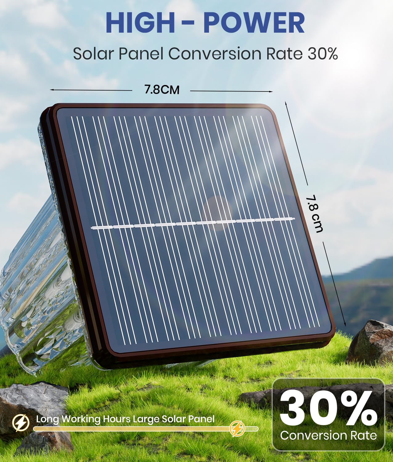 Super Bright Solar Pathway Lights Outdoor Powered Adjustable Warm&Cool White Waterproof Ip65 Garden Decor Landscape Lighting Outside For Yard/Patio/Walkway/Driveway/Landscape (Cocoa Brown  1 Pack)