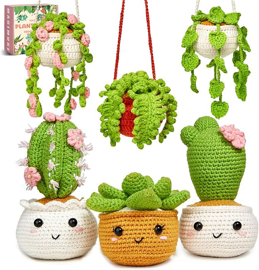 MAGIMUSE Crochet Kit for Beginners, Crochet Starter Kits, Amigurumi Craft Knitting Crocheting Kits with Step-by-Step Video...