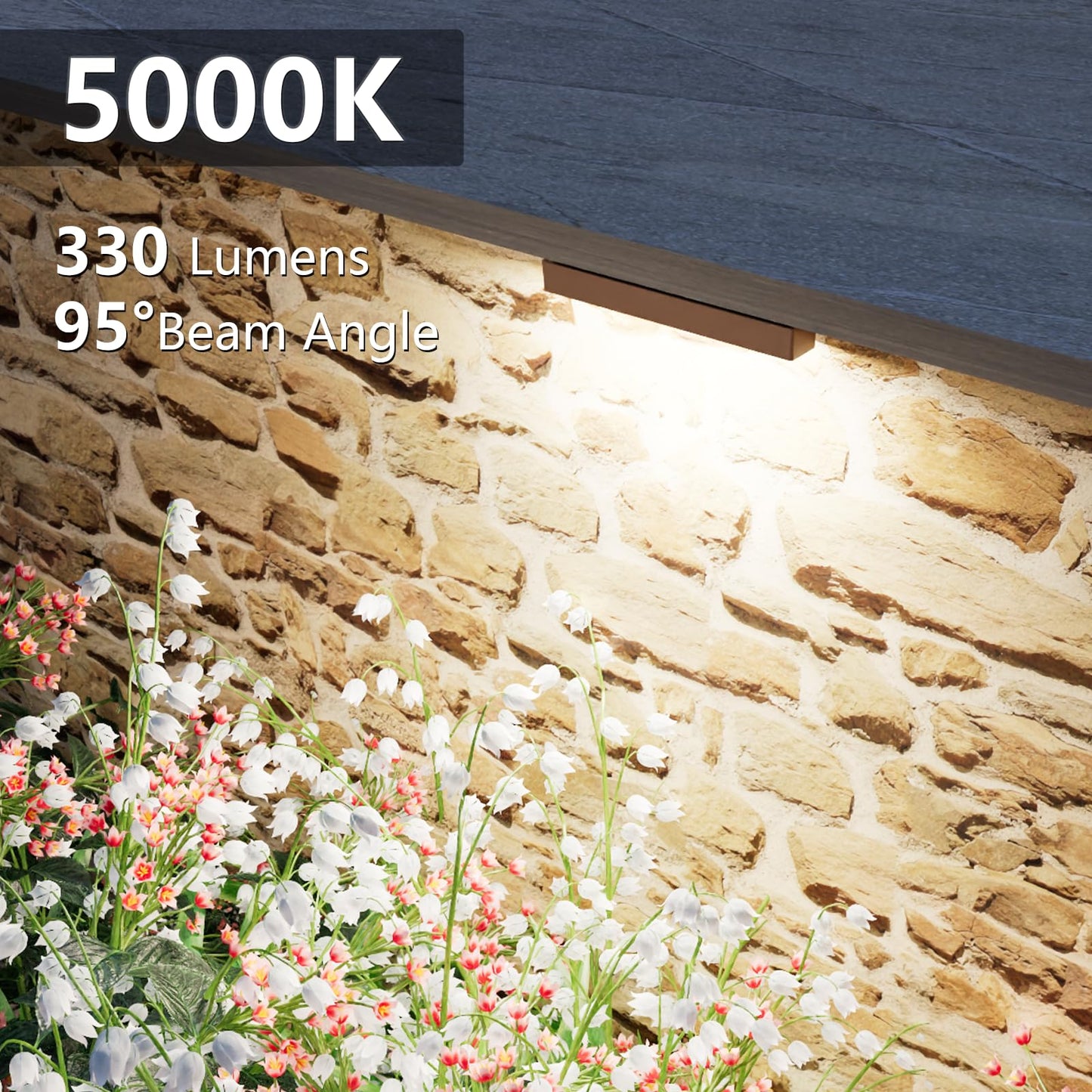 Volisun 12 Pack 7 Inch Retaining Wall Lights  Waterproof Led Hardscape Lighting  Cuttable Low Voltage Landscape Lighting  12V Paver Lights  3W Outdoor Step Lights  5000K Daylight  Etl
